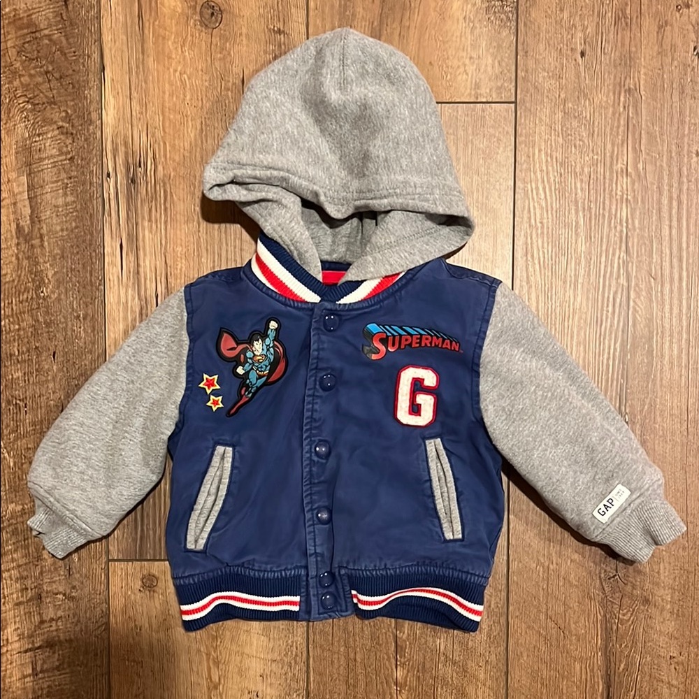 Baby Gap Superman Varsity Jacket, 18-24 months